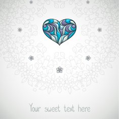 Romantic placecard with heart N5