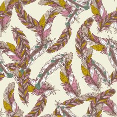 Colored Feather Background