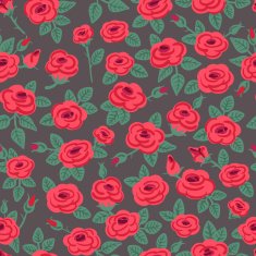 Seamless pattern of roses N5