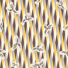 rhombus geometric texture with clown hat