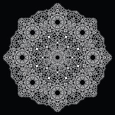Crochet lace mandala N10