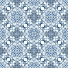 floral blueprint mediterranian pattern