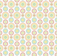 Colorful dots circles pattern on white background