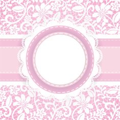 lace background and pearl necklace