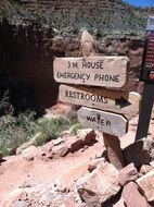 signs in a park in arizona