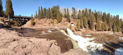 gooseberry falls in Minnesota