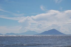 extraordinarily beautiful mountains beach
