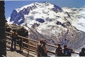 Monte Rosa is a mountain massif located in the eastern part of the Pennine Alps