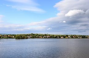 panorama of Lhota lake in the Czech Republic