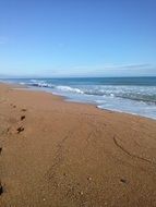 Sandy beach near the Mediterranean Sea
