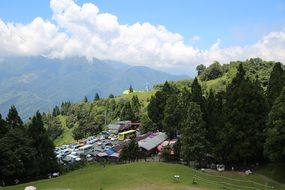 green mountains in taiwan