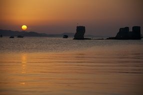 stunning orange water