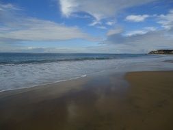 peaceful ocean beach in California