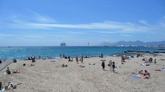 people on the coast in spain