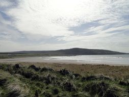 landscape of sand dune beach