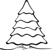 white tree drawing