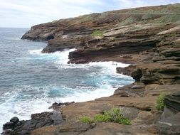 ocean coastline cliff