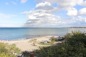 small sand sunny beach in denmark