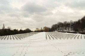 graves in a cemetery in poland