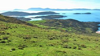 green coastline in ireland