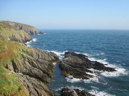 ocean rocky coast landscape