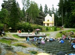 performance in an open-air theater