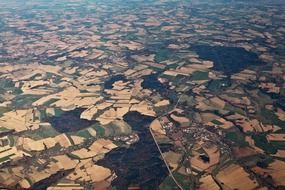 view from the plane of europe