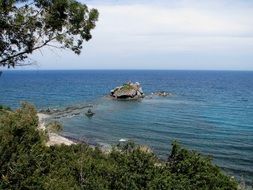 landscape of mediterranean sea in Cyprus