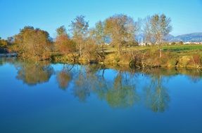 autumn landscape of lake
