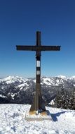 summit cross on rangiswanger horn mountain, germany, allgÃ¤u