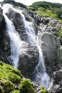 tatry waterfall landscape