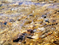 stone in water