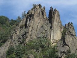 panorama of rocks in austria