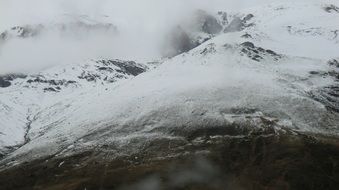 mountain snow pyrenees