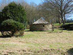 old refuge in a picturesque place