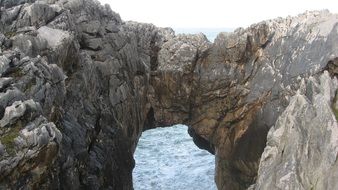 natural stone bridge close up