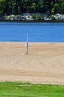 sand on the beach near the water