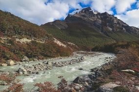 river stream in mountains