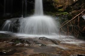 waterfall on the mountain