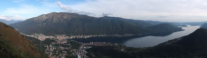 Panorama view of mountains