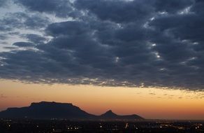 mountain sunset South Africa