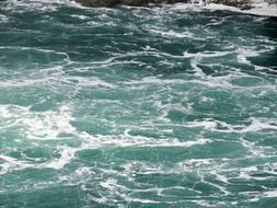 clear flowing water of a niagara falls