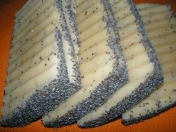natural soap with poppy seeds