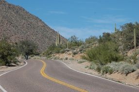 highway in the desert in arizona