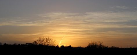 pastel colors sunset landscape