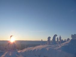 finland lapland snow