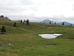 Beautiful Mala Planina mountains in Slovenia