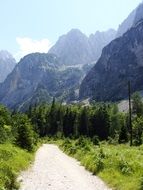 trail in the mountains of Slovenia