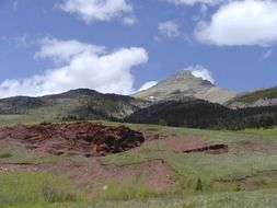 red rocks in waterton provincial park