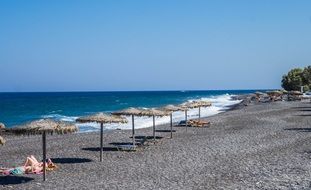 pebble beach in Greece